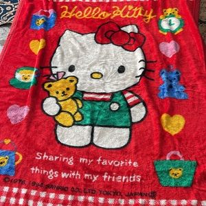 Vintage hello kitty blanket